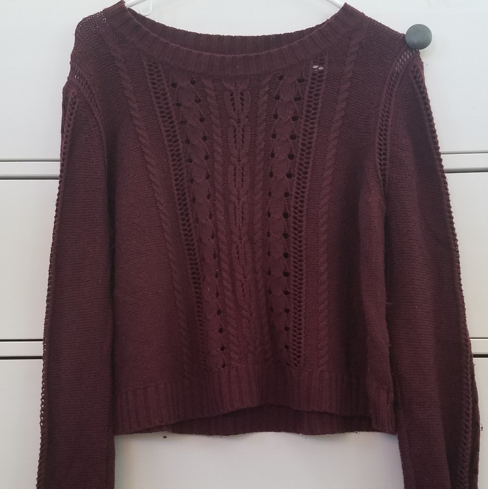 Burgundy sweater
